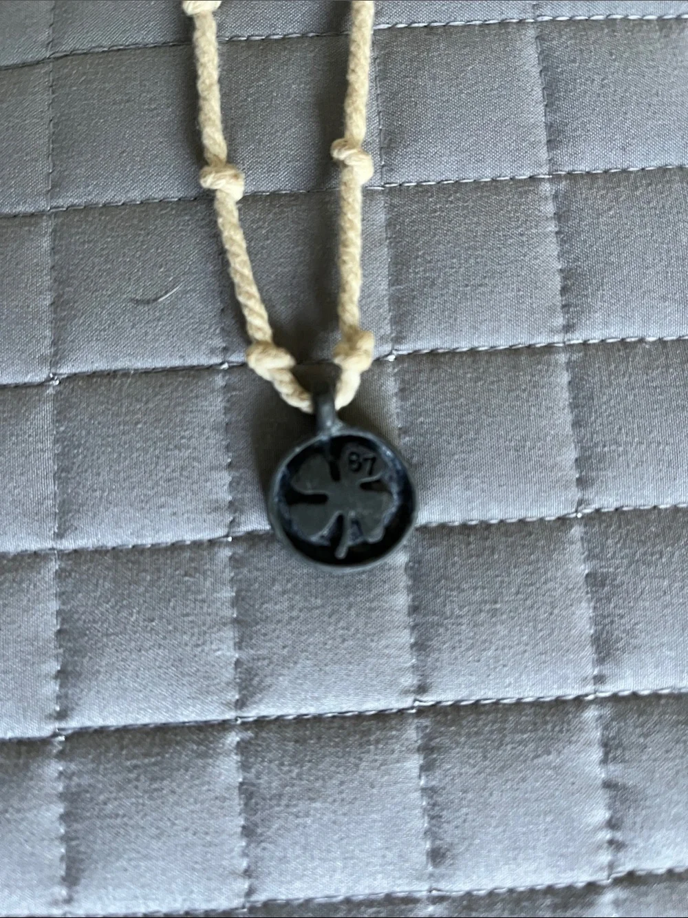 Triple Cord Necklace Set with Cross, Tooth & Medallion